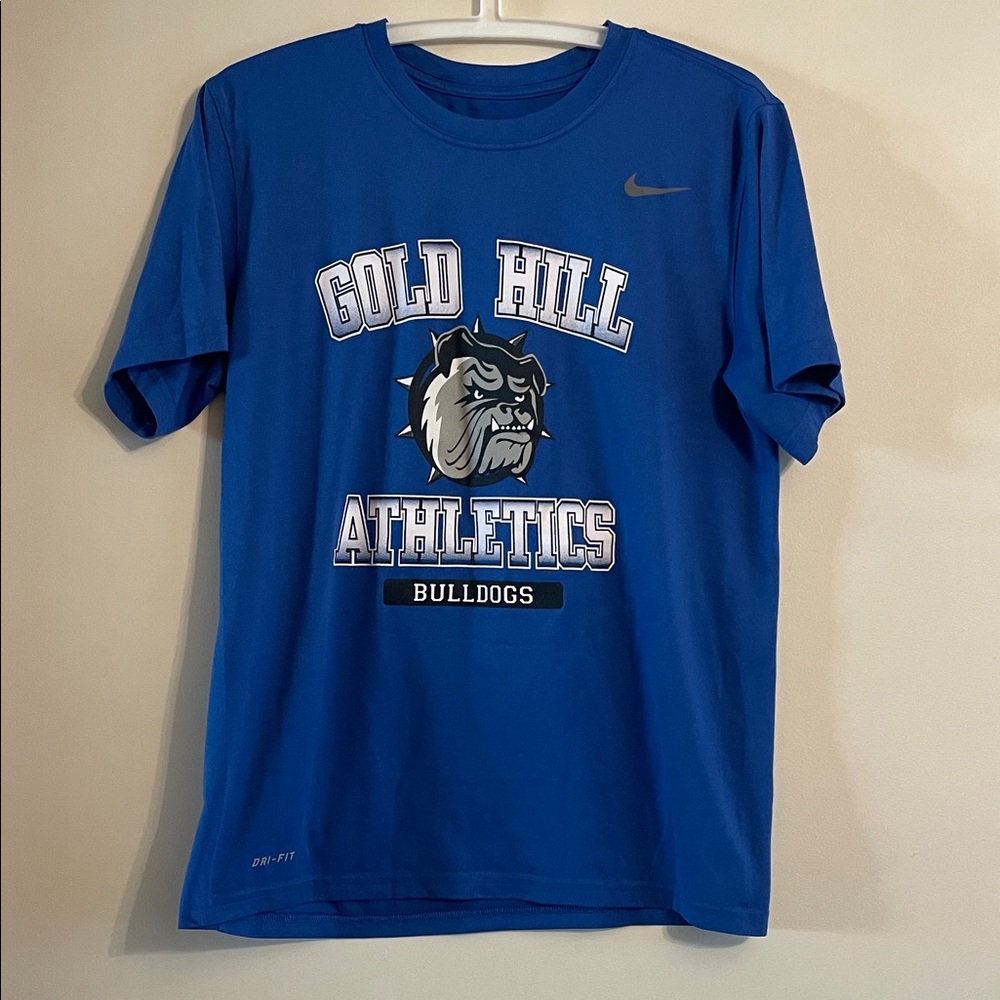 Nike Blue Gold Hill Athletics Bulldogs Graphic Tee
